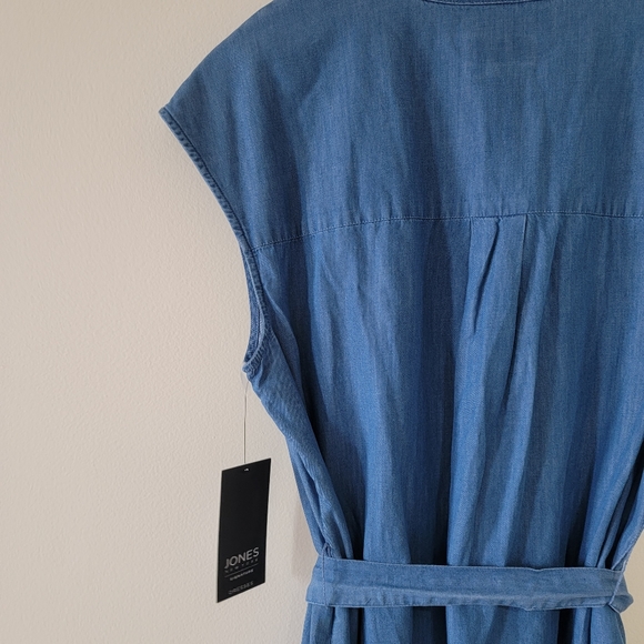 Jones New York Denim Tie Dress- Size 10 - Picture 12 of 13